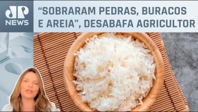 Enxurrada acaba com área de lavoura de arroz