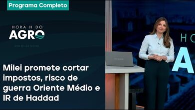 Milei promete cortar imposto, risco de guerra total, IR de Haddad e SOS RS